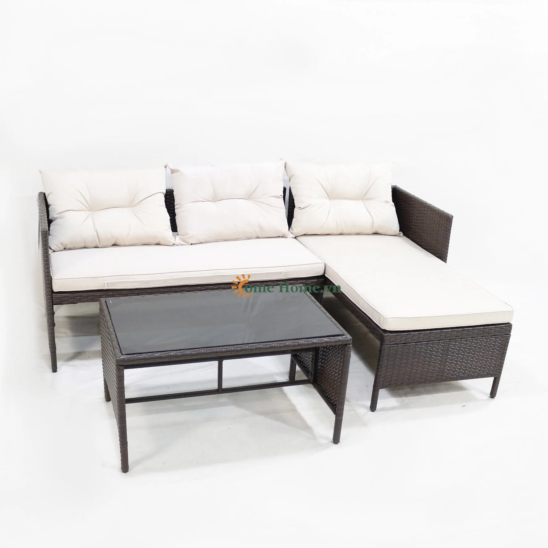 CH Factory - Modern Rattan Furniture Sofa Set for Elegant Outdoor Areas