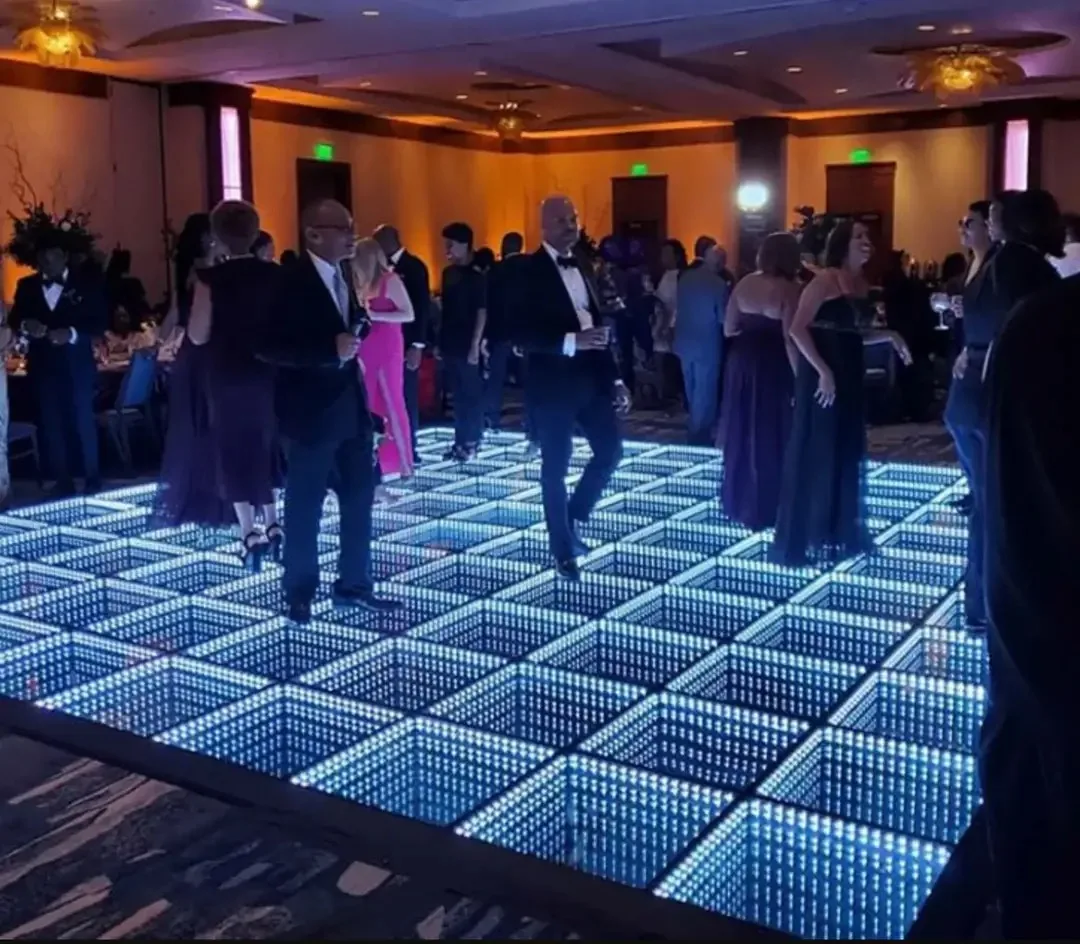 Infinity Mirror 3d Led Dance Floor For DJ Stage Disco Event Wedding Club Decorations