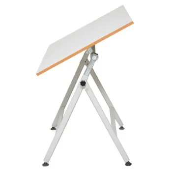 Adjustable Height School Furniture  Wood Drawing Desk Drafting Table 80*120cm