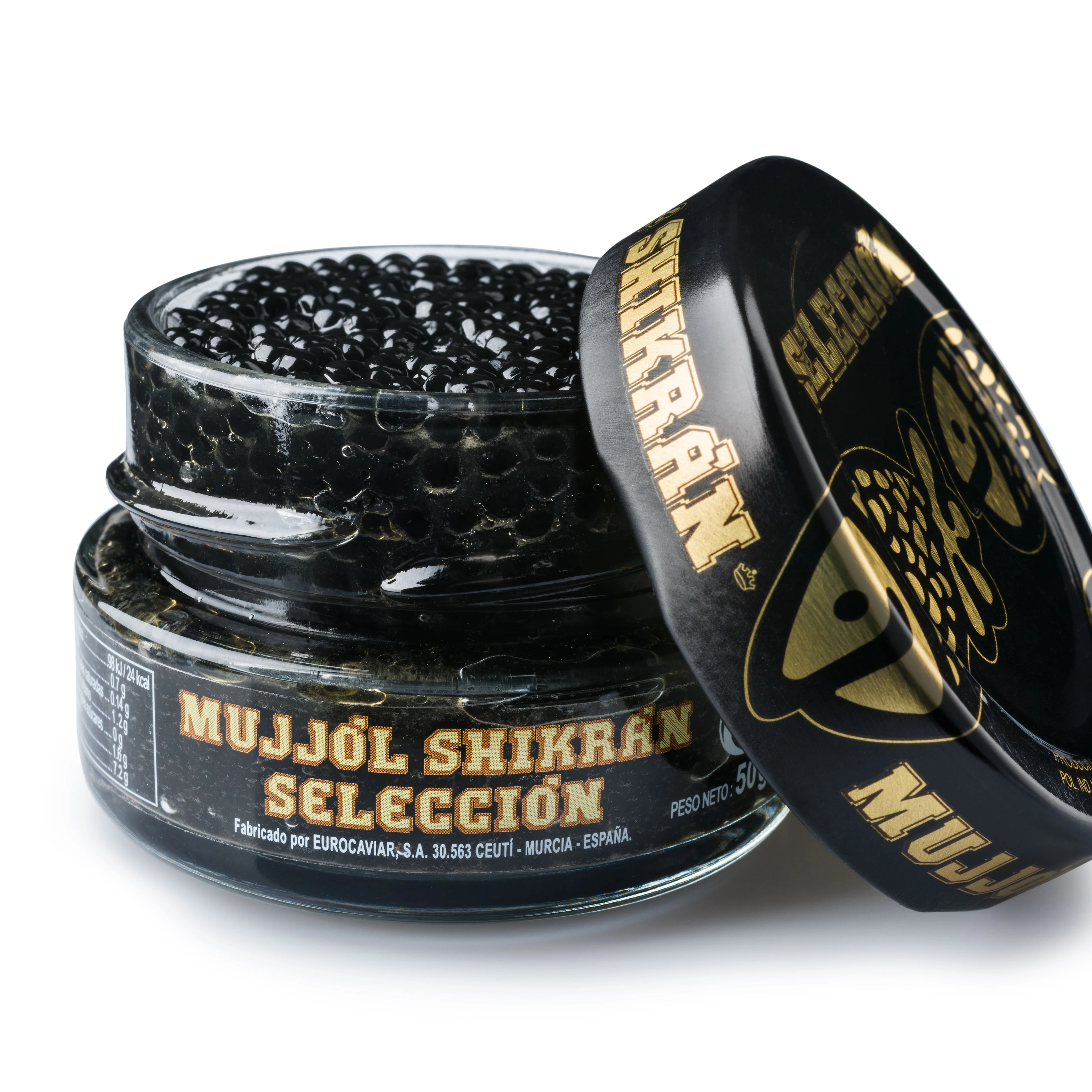 Top quality Spanish 50g smoked herring and mullet roes in spheres for food service