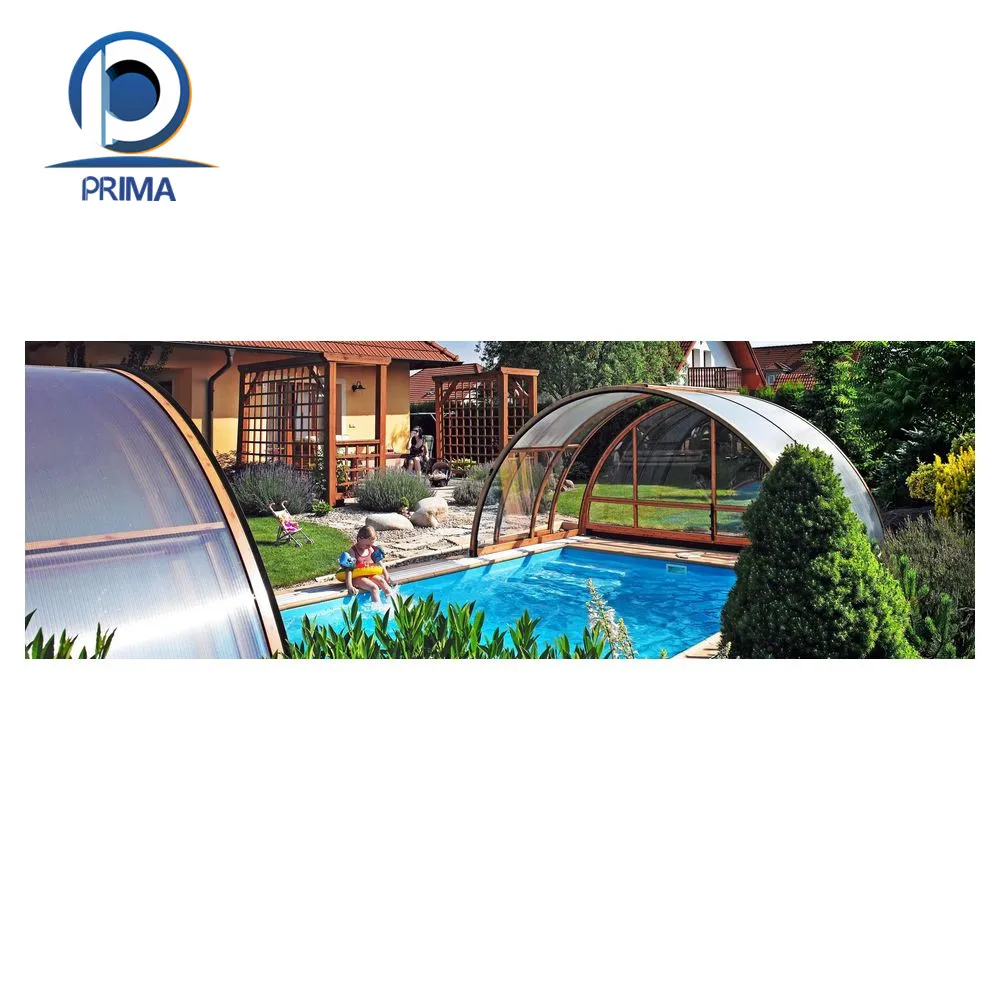Prima High Quality Pergola Canopy Tent Hot Sale  Glass House Swimming Pool Cover Carport  China Factory Garages Waterproof