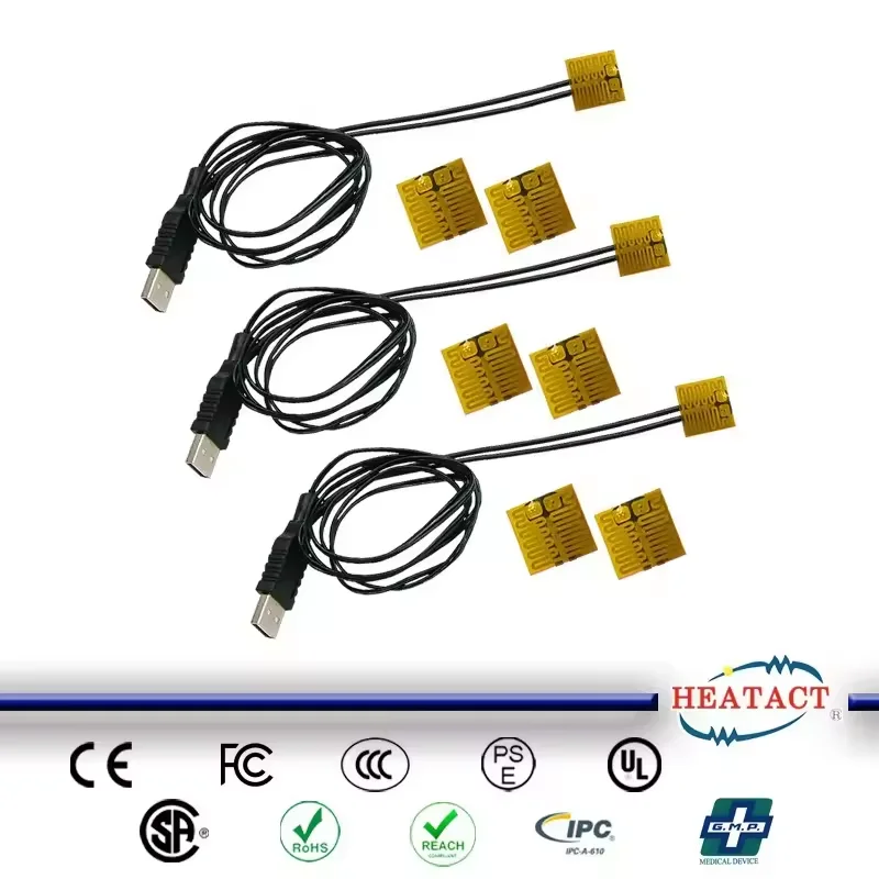 Flexible Transparent Film Heater with Adjustable Thermostat Heating Element