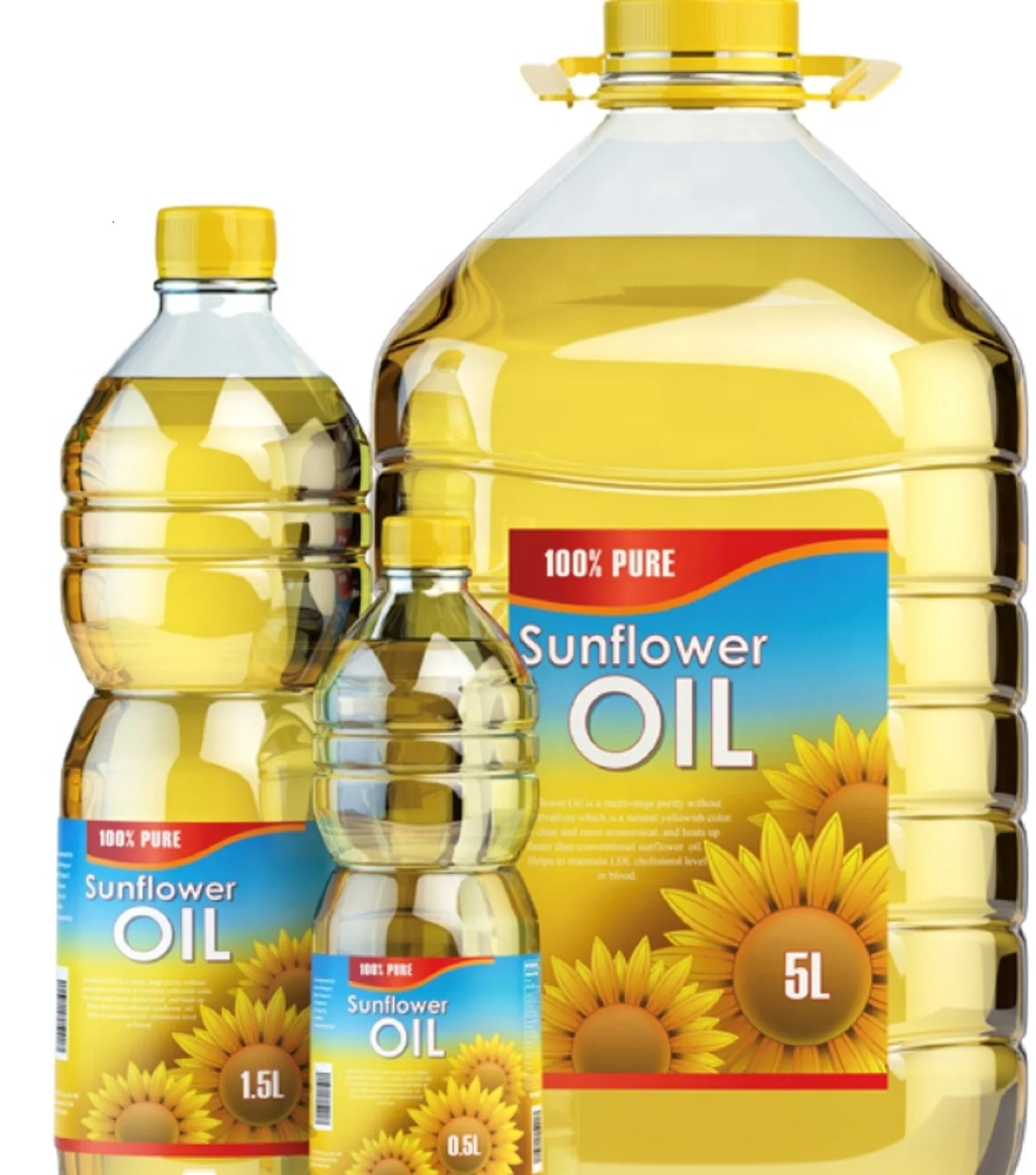 International suppliers of Sunflower oil Refined Edible Sunflower Cooking Oil Refined Sunflower Oil