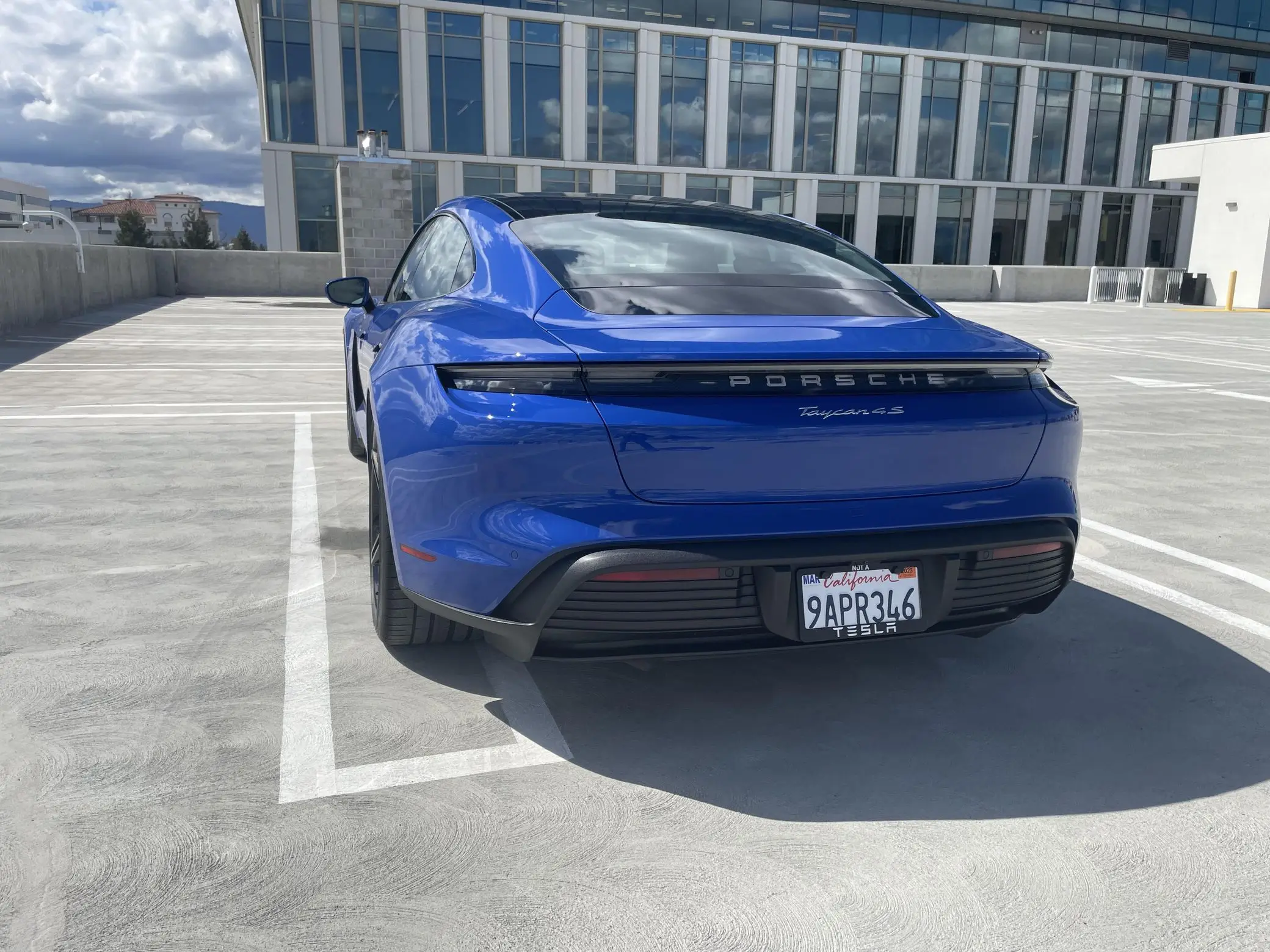 USED 2022 Pors-che Taycan 4S Paint-to-Sample Nogaro Blue AWD Performance Battery Plus Dual Electric Motors Engine