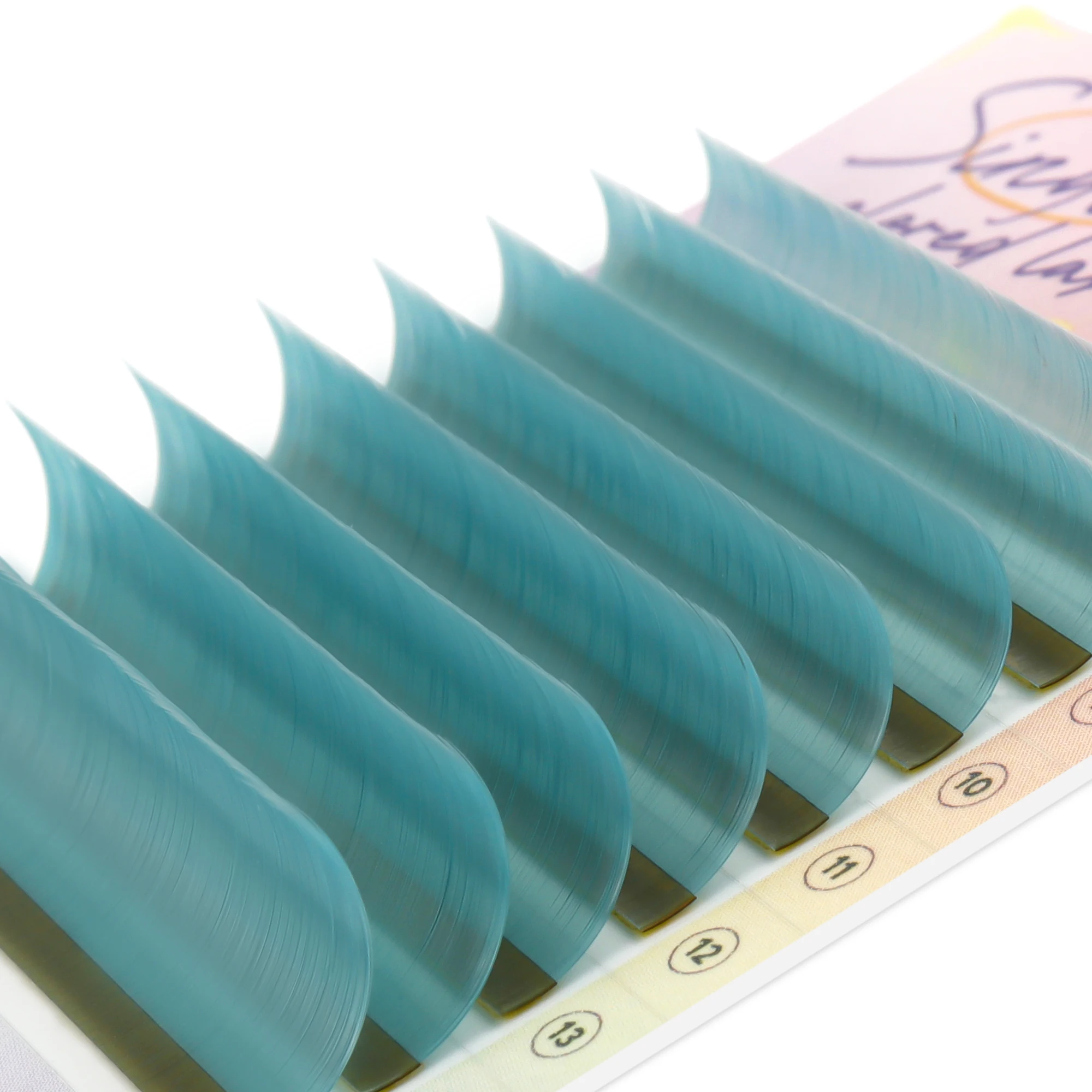 Custom bulk colored lash extensions .03 custom glue tape fan eyelashes synthetic fiber mink eyelashes wholesale Vietnam factory