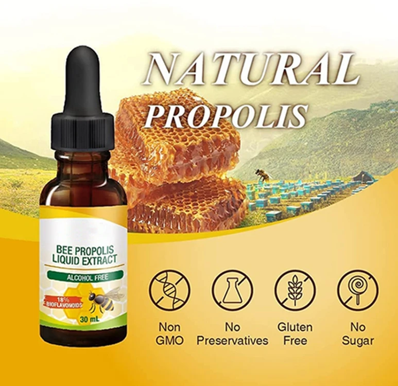 Low Moq Water-Soluble Bee Extrait De Liquide Brazil Green Propolis Liquid