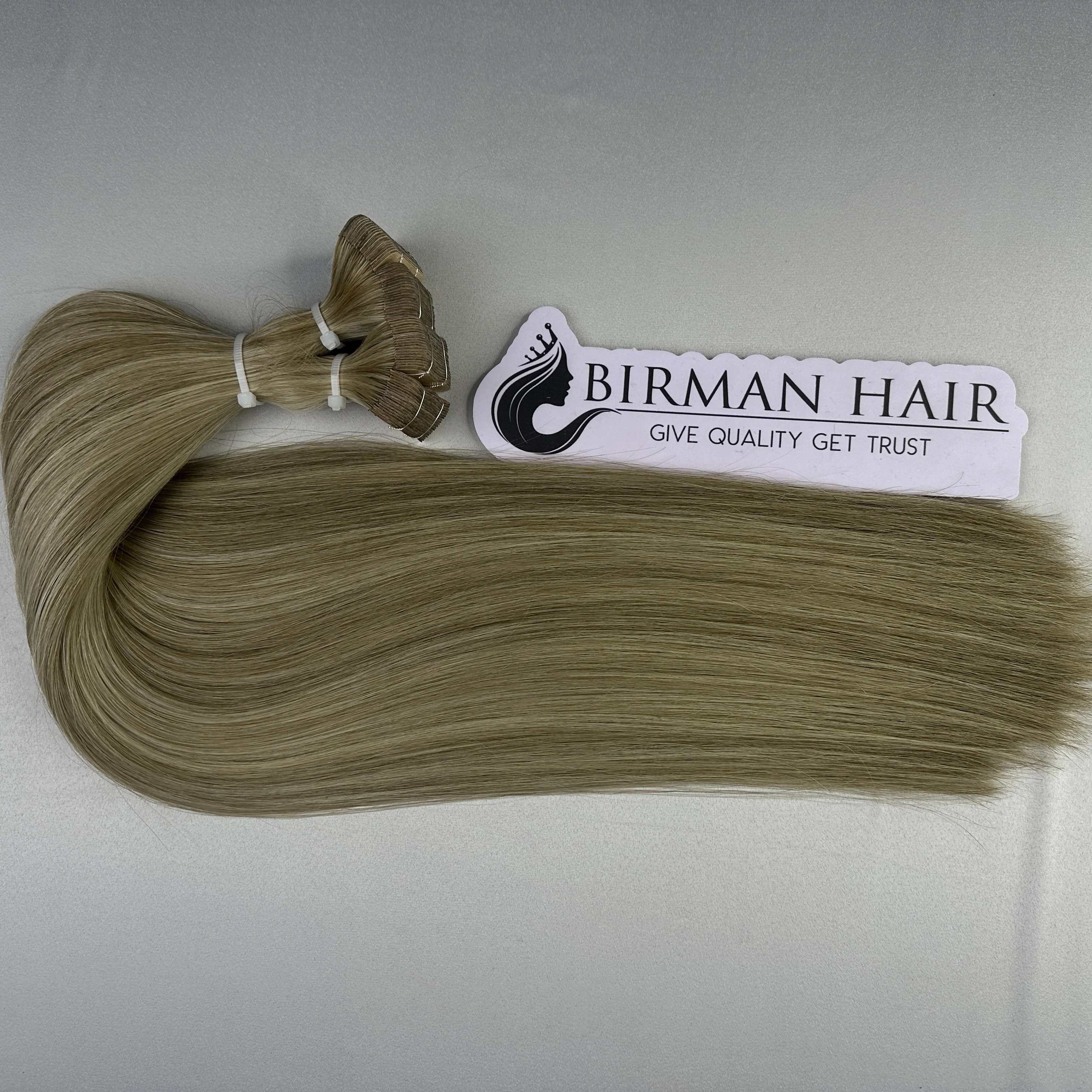 Wholesale Supplier 100% Luxury Vietnamese Straight Hair Extensions High Quality Light Color Tape-in Color #10/60 Raw Human Hair