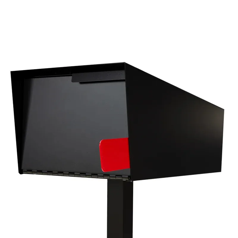 Customized American Style Post Mounted Mailbox Galvanized Stainless Steel Matte Powder Coated Outdoor Apartment OEM ODM
