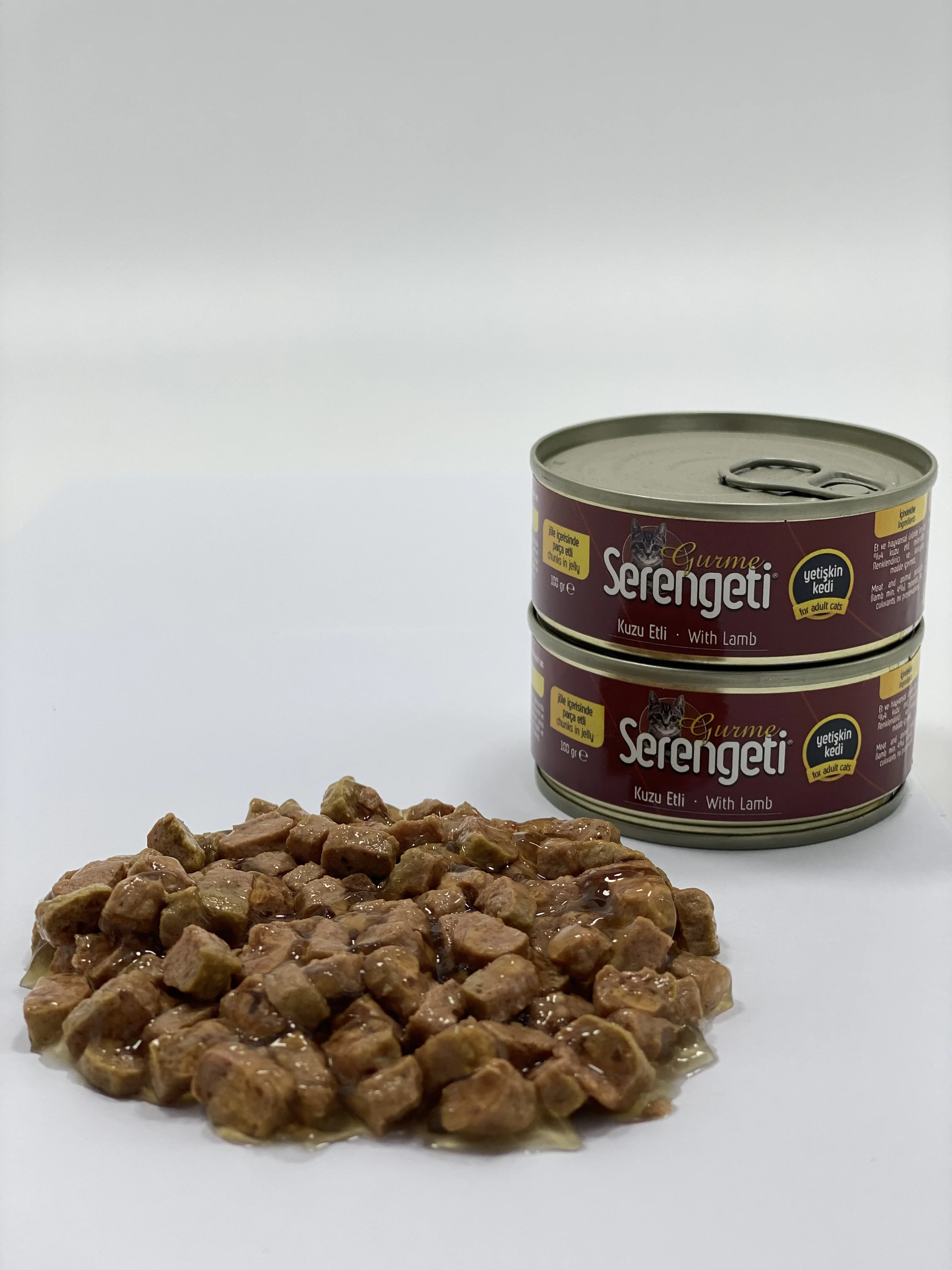 SERENGETI CHICKEN CHUNKS WET KITTEN FOOD WITH JELLY 100 GR
