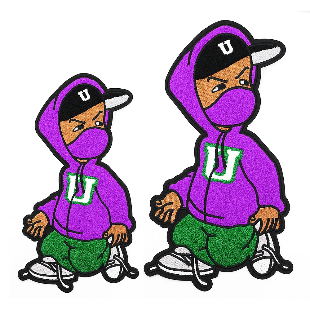 Custom Chenille Bear Patches Embroidery Logo Iron On Bear Patches Sew On Custom Embroidery