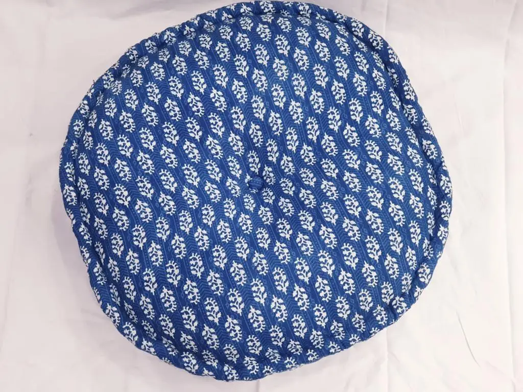 modern designer Ottoman Comfortable setting Pouf Ethnic Round Plouffe Floor Footstool Pouf