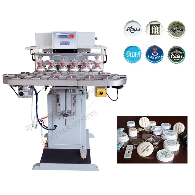 Multicolor tampon machine caps toys pens pad printing machinery for sale