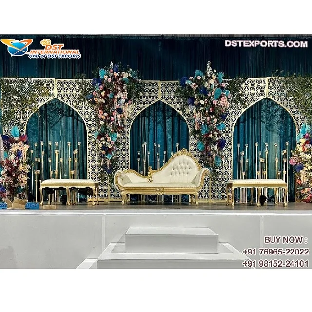 Muslim Wedding Decor Mehraab Backdrop Panels Pakistani Wedding Backdrop Panels Best Wedding Backdrop  Metal Arches Panels