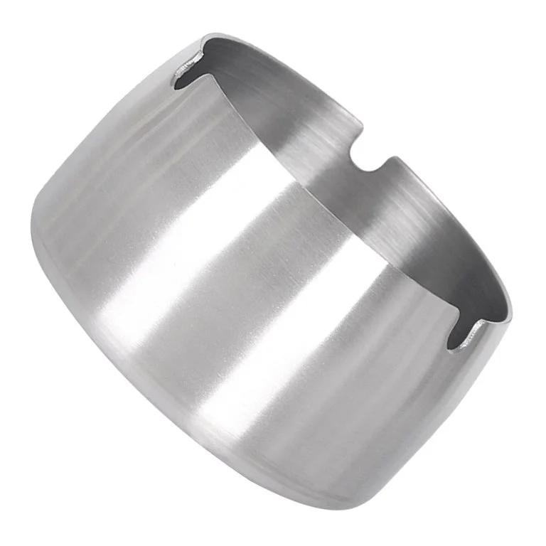High-Quality Stainless Steel Metal Ashtray for Smokers for Home Office Restaurant or Bar for Cigars With Accept Customizations