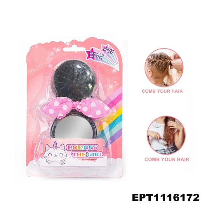 EPT Dollar Toys Makeup Manicure Nail File Polish Comb Hair Toy Lip Gloss Eye Shadow Set Girl Gift Pretend Play