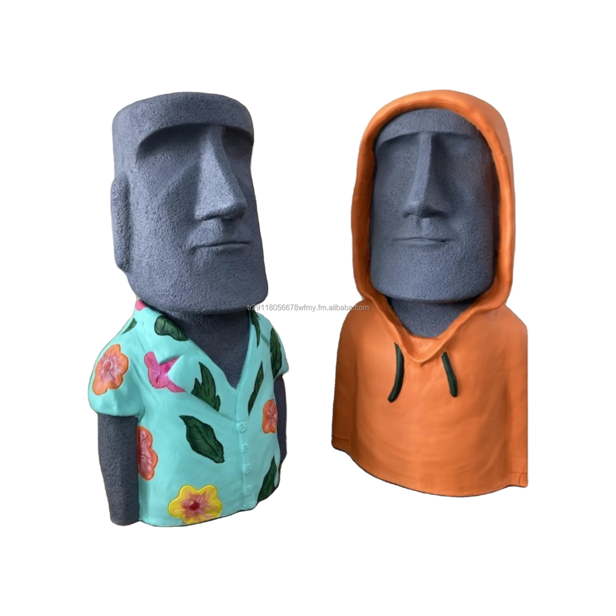 70cm 27 ' Moai Statue Resin Sculpture easter island indoor outdoor decoration garden yard art modern luxury decor accessories