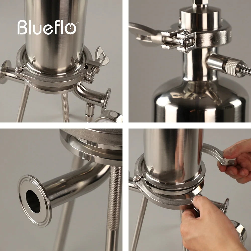 Housing SS304 Stainless Steel 20 Inch High Pressure FIlter Housing For Filtration of Alcohol, Beverage and Drinking Water