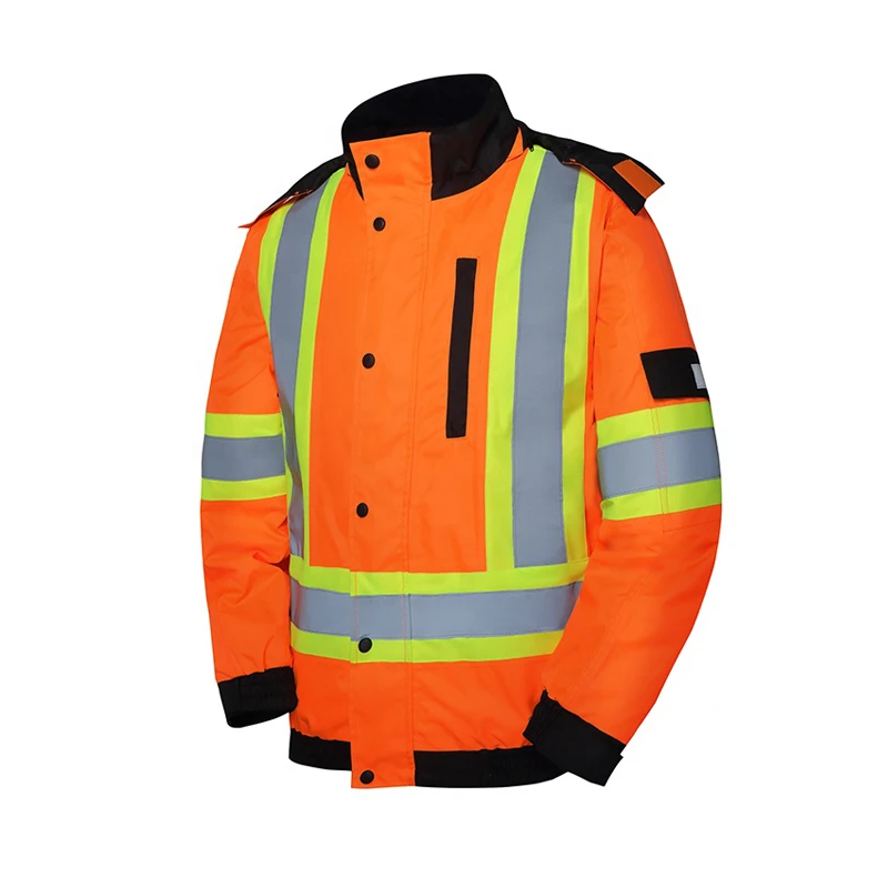 Safety Jacket Construction Reflective Clothes Safety Reflective High Visibility Work wear Safety Worker Jacket