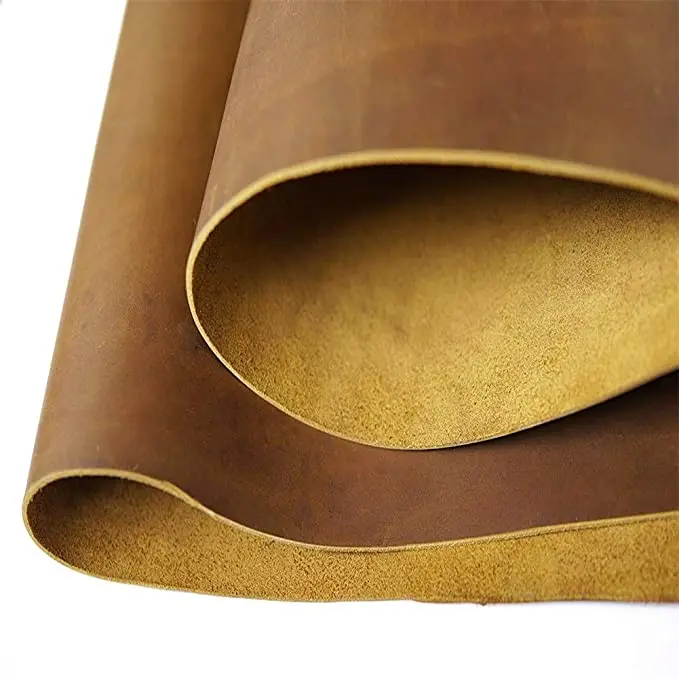 Brown Leather Hide - Cow Skins Various Colors (12x 24 inch, 2 Square Foot) for Crafts Sewing