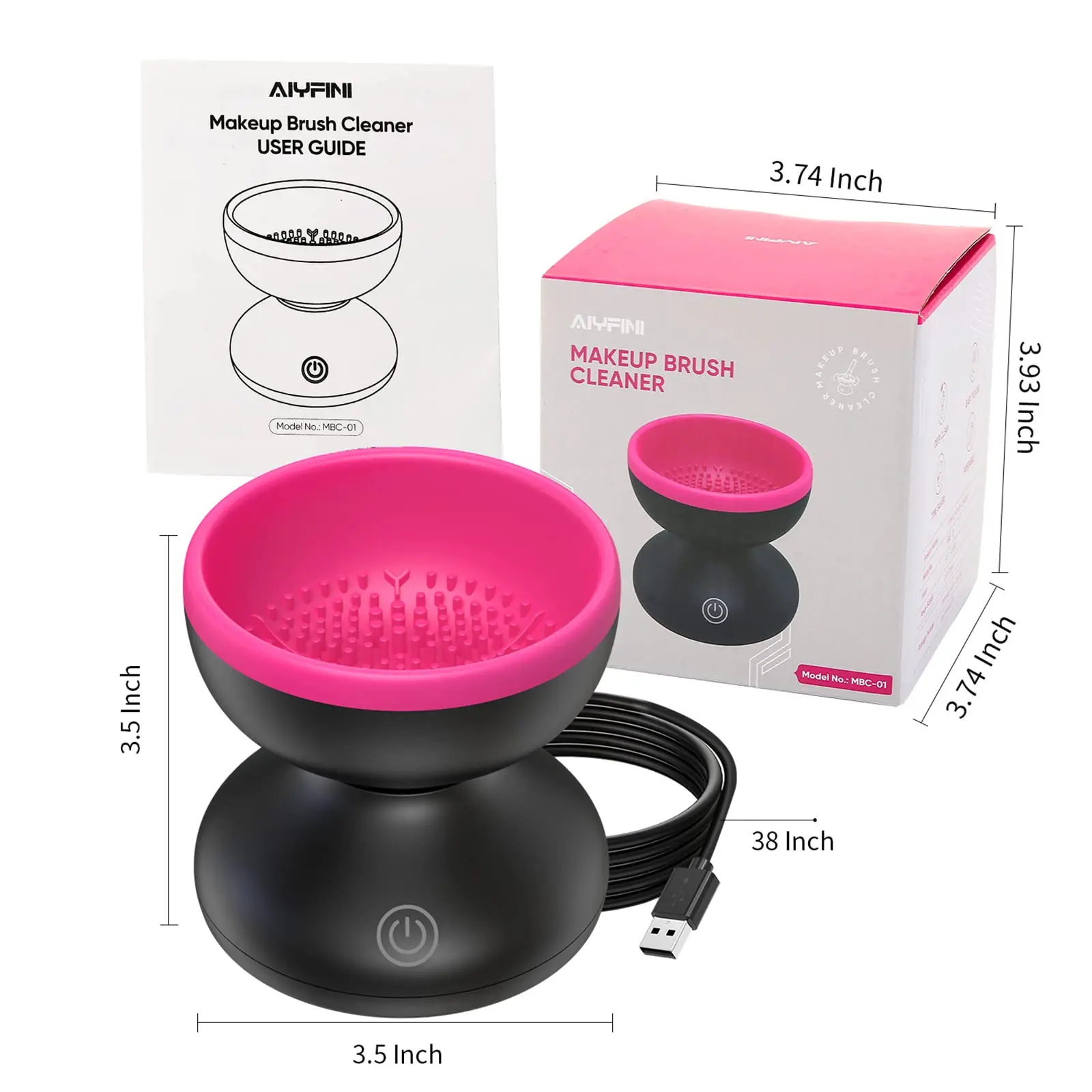 New Arrivals Hot Selling Electric Makeup Brush Cleaner Machine Auto USB Cosmetic Brush Cleaner Tools
