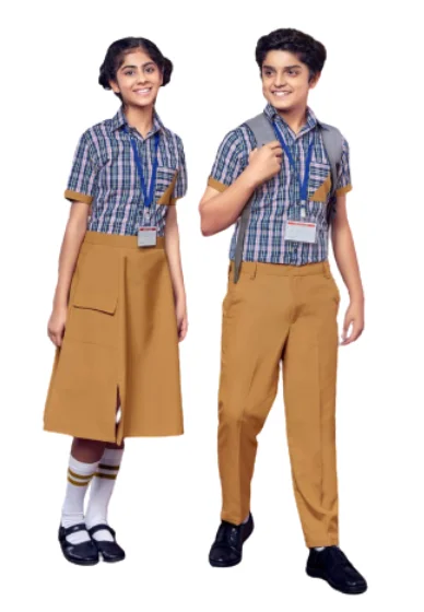College Style Student Class Uniform Boys and Girls High School Uniform Set for Custom Made