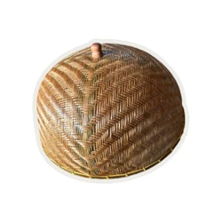 Тайская бамбуковая Плетеная крышка для еды, крышка для Тарелки (Di:56 см), высококачественный продукт ручной работы из Таиланда