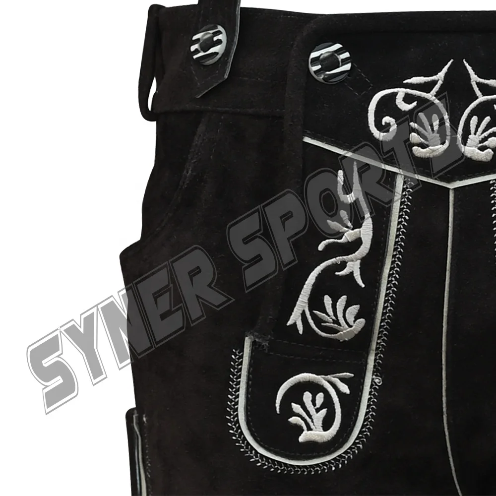 Traditional Vintage Leather Shorts Wholesale Manufacture German Lederhosen Bavarian Shorts