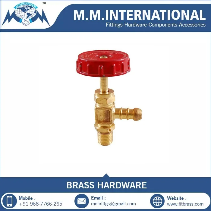 Latest Design Brass Hose Needle Valve for LPG Supply Available at Wholesale Price from India Supplier