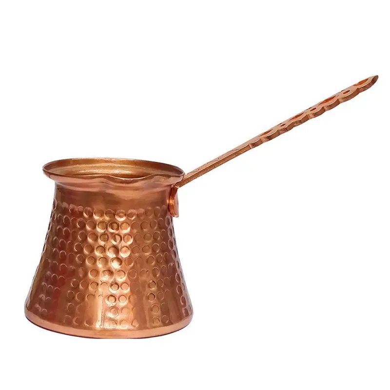 Low Prices Thickest Premier Engraved Solid Copper Turkish Greek Arabic Coffee Pot