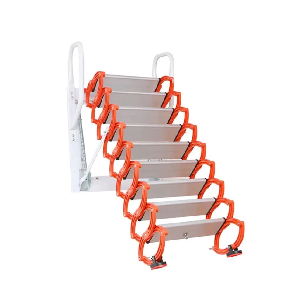 Multi Functional non slip Loft Folding Extension Aluminum Attic Ladder