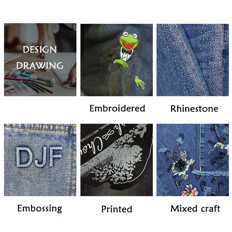 Blue Team | Custom Logo OEM ODM jeans camouflage mens stacked jeans stacked jeans men flare skinny stack sweatpants denim