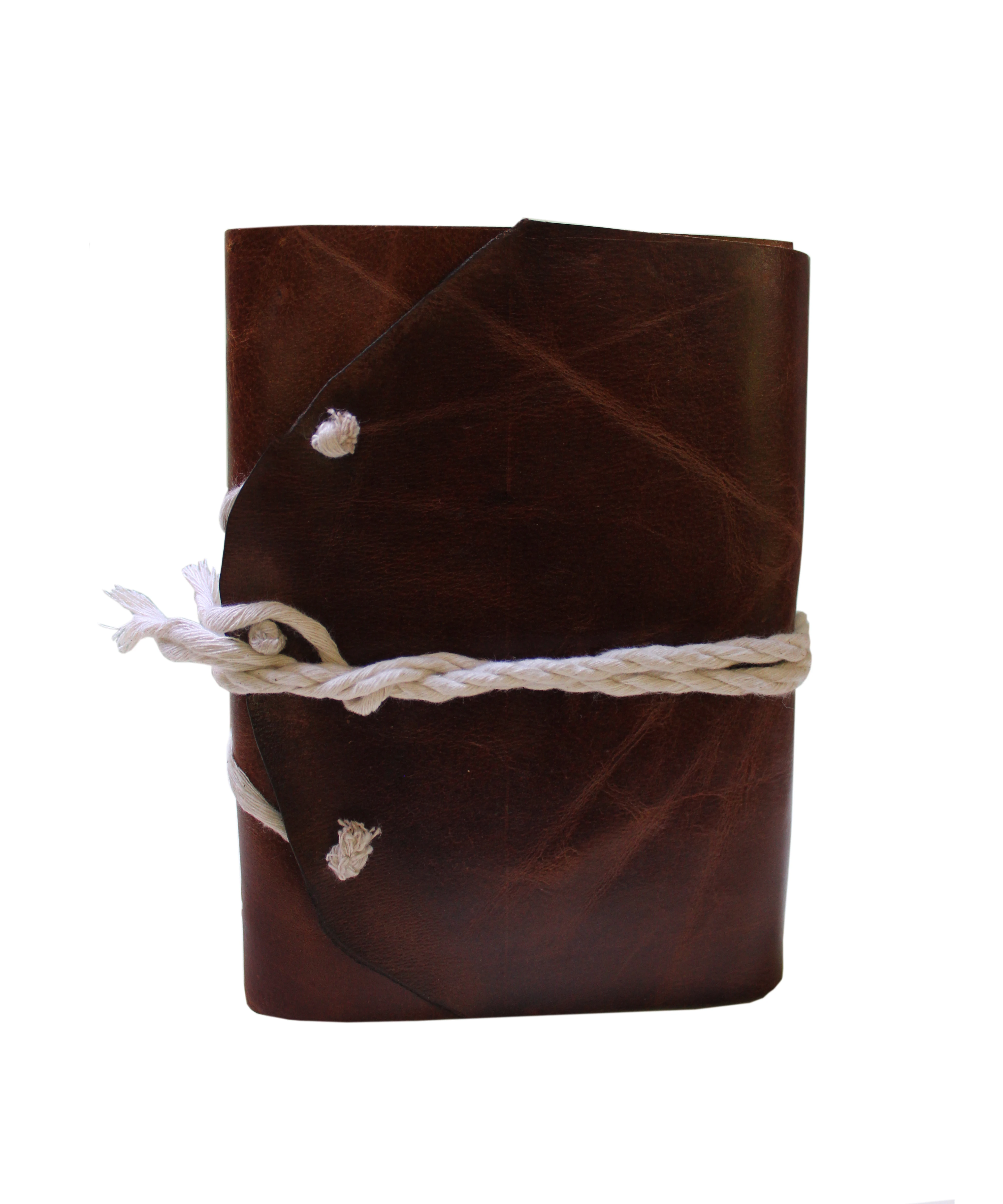 Indian Handmade Brown Soft Genuine Leather Journal Blank 200 Paper Pages 7x5 With Tribal Closing Diary for travel