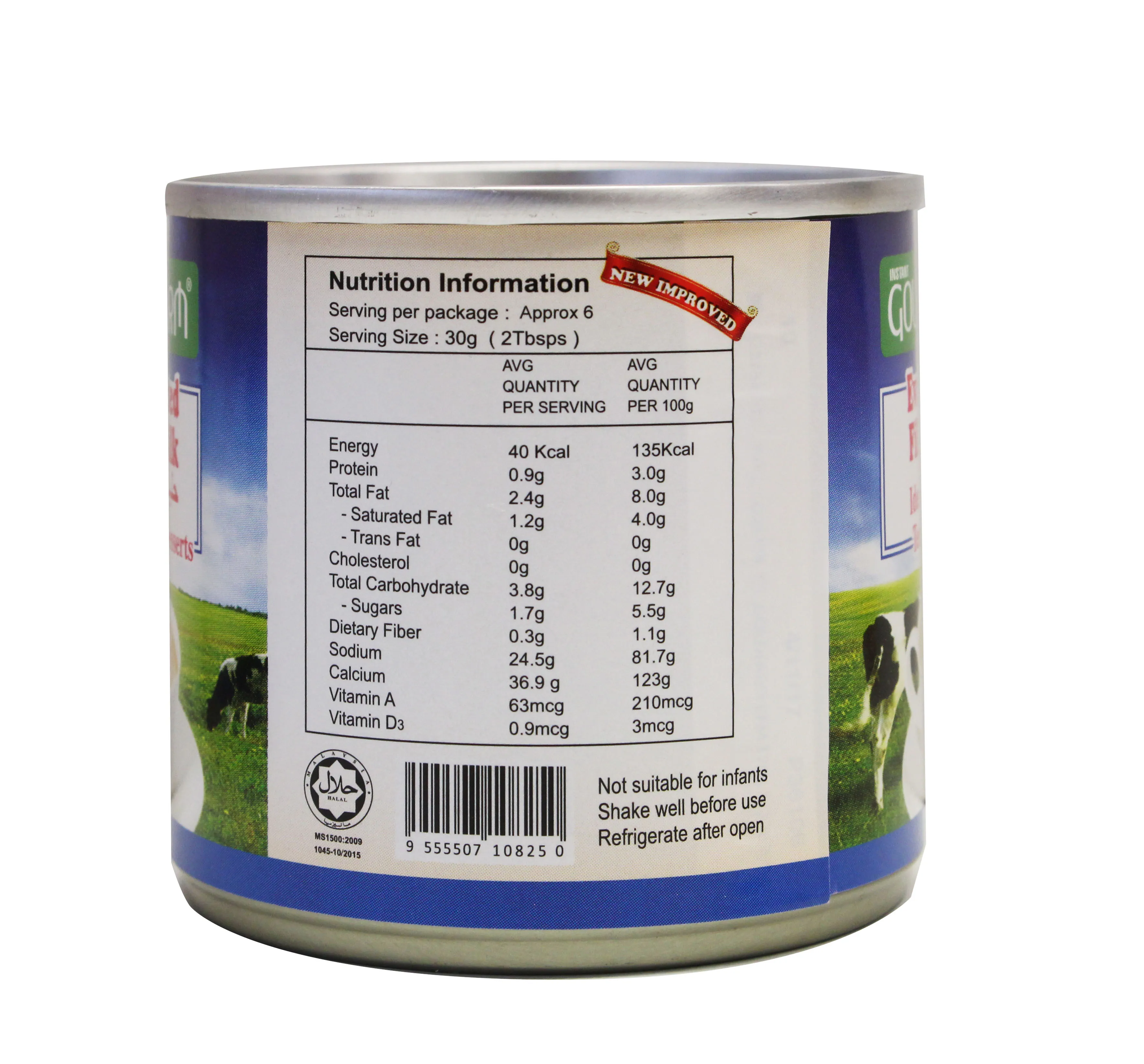 Supplier Wholesales Malaysia Premium Export Quality Evaporated Light Creamy Milk 170g Weight Can Packaging For Daily Use