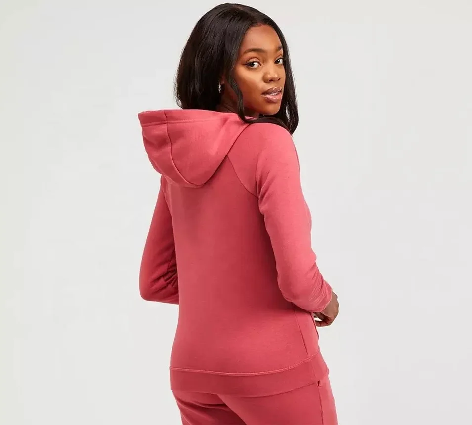 2022 Spring Wholesale velour Thickened Cropped Hooded Women 2 Piece Sweat suit Set Tracksuit Custom velvet sweat suit for ladies