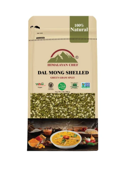 Himalayan Daal Mong Chilka - (2 LBS) 908G | Export Quality (Mong Shelled)