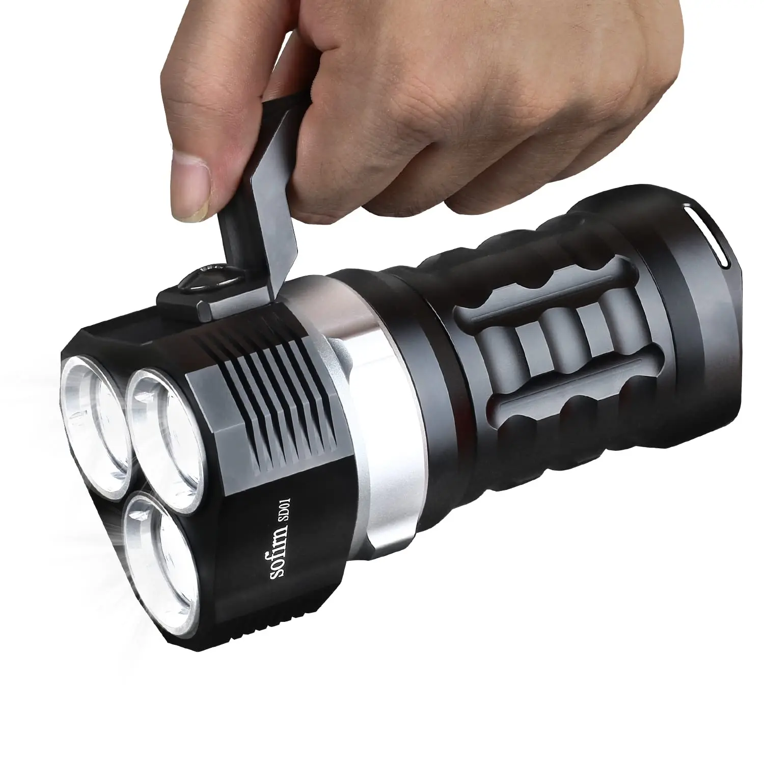 50000 lumens underwater camera diving flashlight diving fill light with battery battery lens photography flashlight