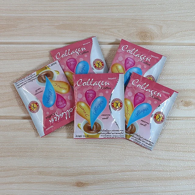 67.5g Slimming Coffee Mix Instant Powder with Collagen Vitamins Minerals Pak Naturegift Brand  13.5g x 5 Sachet Made in Thailand