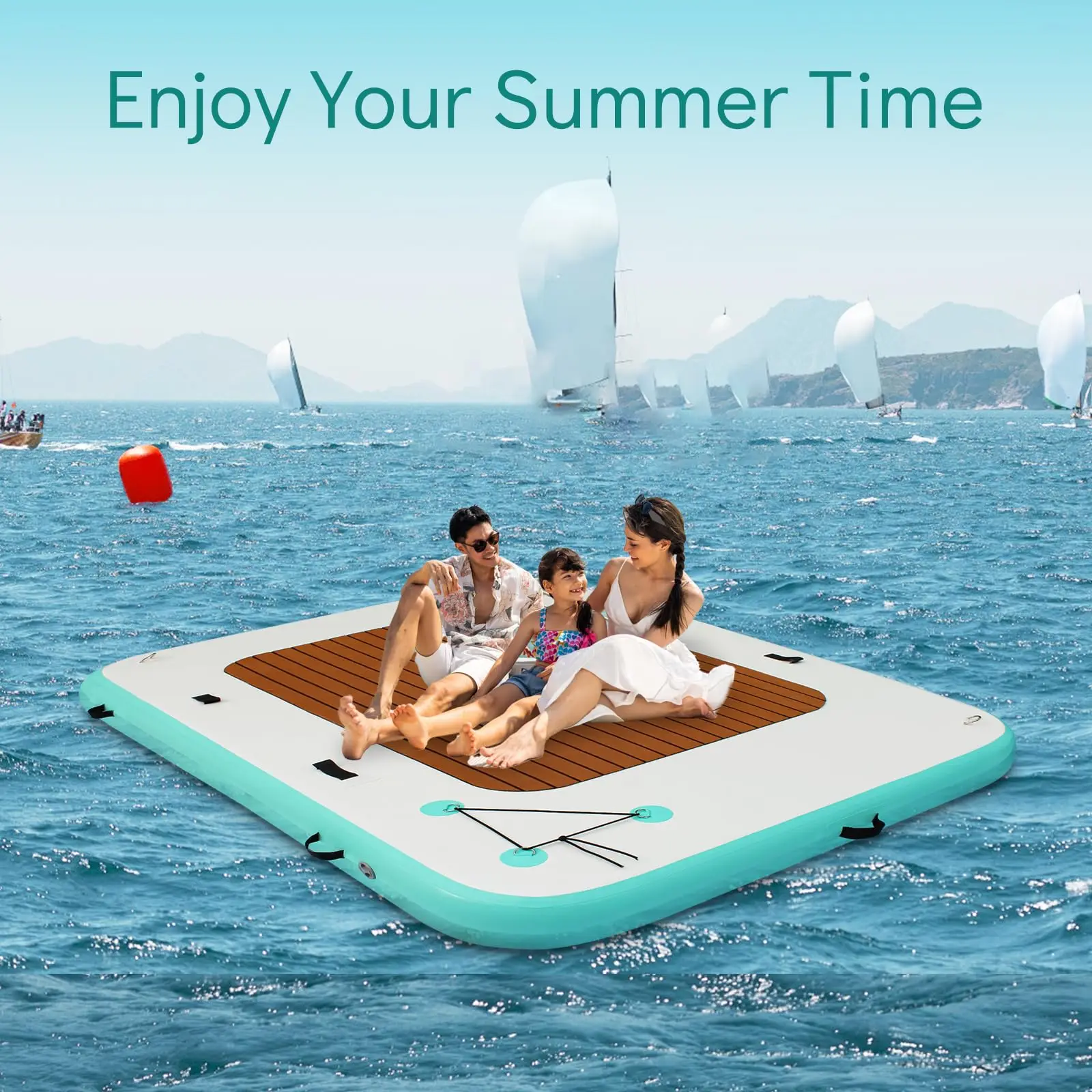 Multi-functional Custom Water Entertainment Inflatable Floating  Platform Pool Lake Sea Accommodates Multiple People