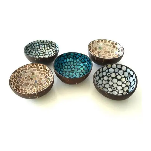 Made in Vietnam Natural ecofriendly lacquer coconut bowls vietnam handmade, cheap buying in large quantity