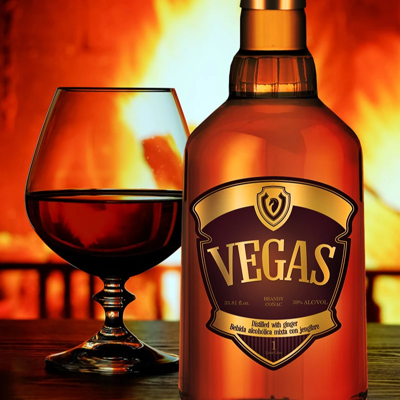 Brandy  cognac  distinct taste and an impacting bouquet Brazilian beverage alcoholic drink ginger extract Ginger Brandy