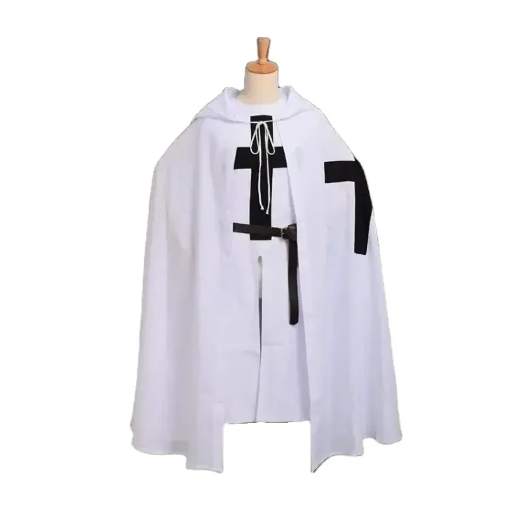 Custom Design Mens Knight Templar Tunic with Trims Regalia Dress Masonic Gown Oversized Shawls