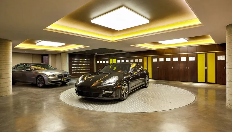 indoors outdoors home car parking turntable platform Car Turner Turntable driveway turntable