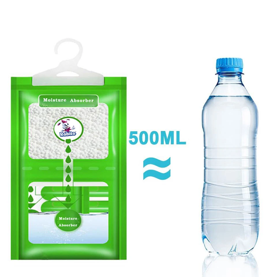 Dry Agent Hygroscopic Anti Mold Humidity Bags Hanging Wardrobe Hanging Moisture Bag Closet Cabinet Wardrobe Dehumidifier Bag