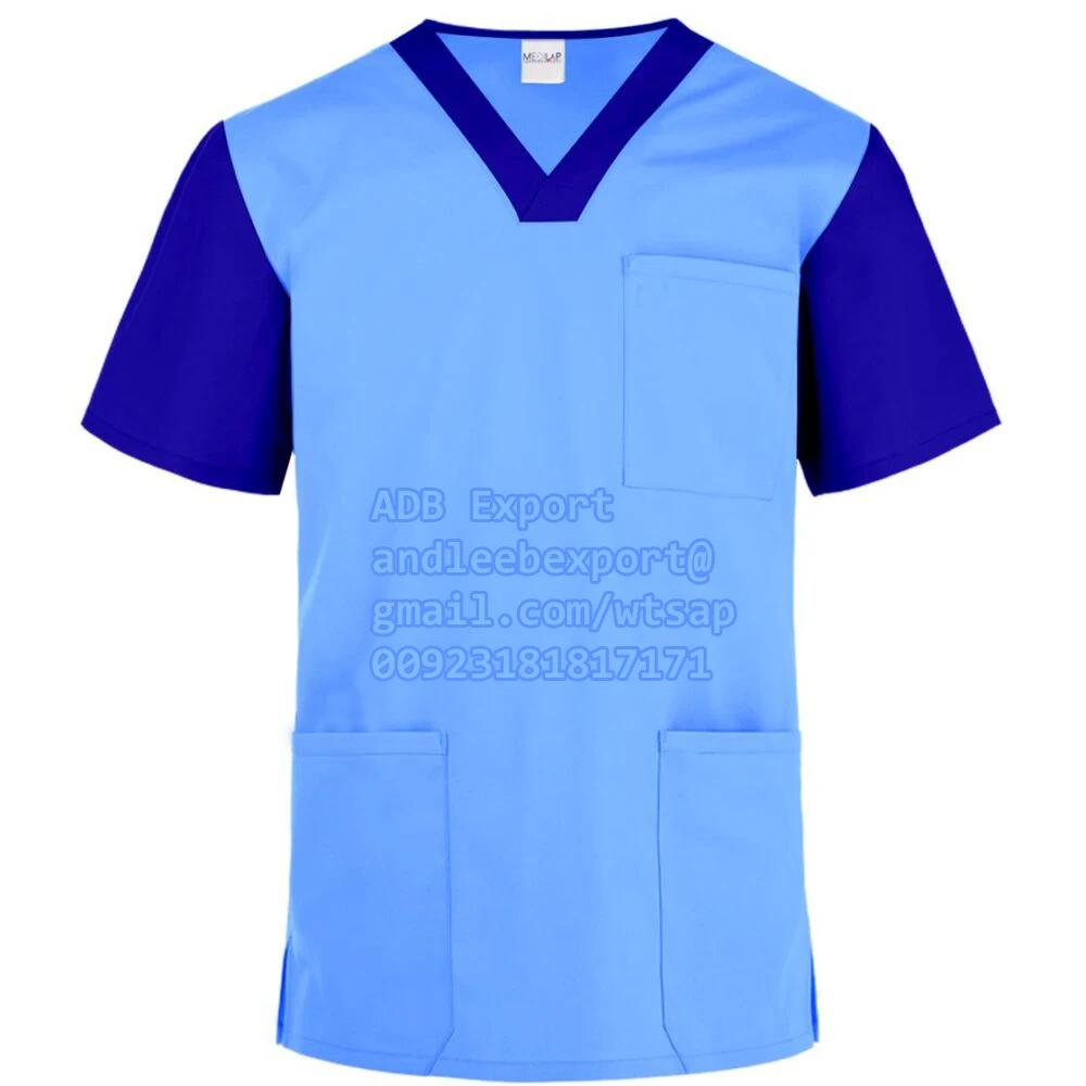 Hot Sale Medical Scrub Unifoms ANTI WRINKLE SOFT COTTON GOWN Stretchy Nurse Scrubs with Popular Cartoon Print Hospital Uniforms