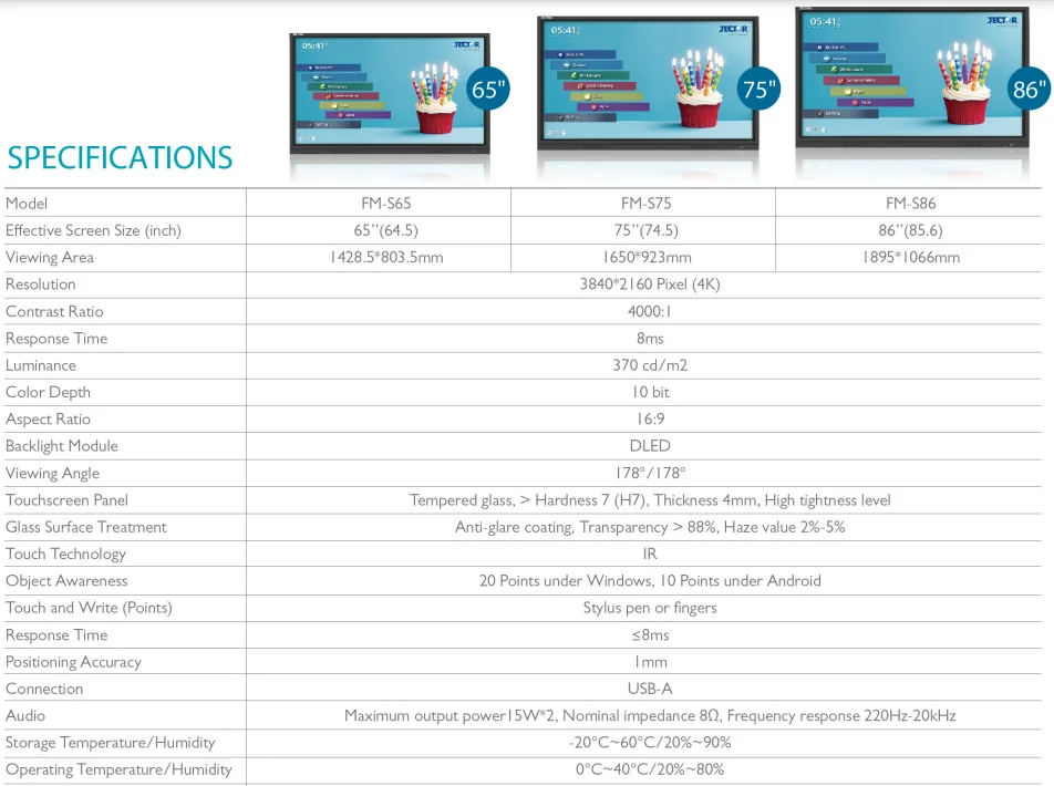 65 Inch whiteboard with stand Touch Screen Smart Board digital interactive whiteboard touch screen interactive whiteboard