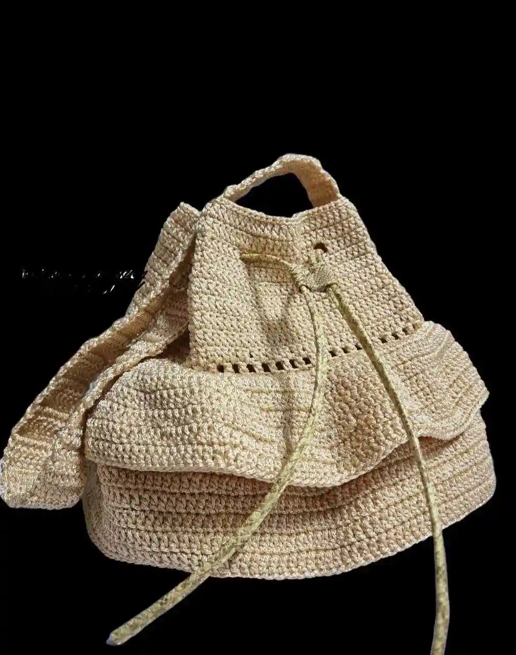 Cotton Macrame bag / mesh bag knitted bag/ handmade bag  used for everyday use or stylish interior decoration.
