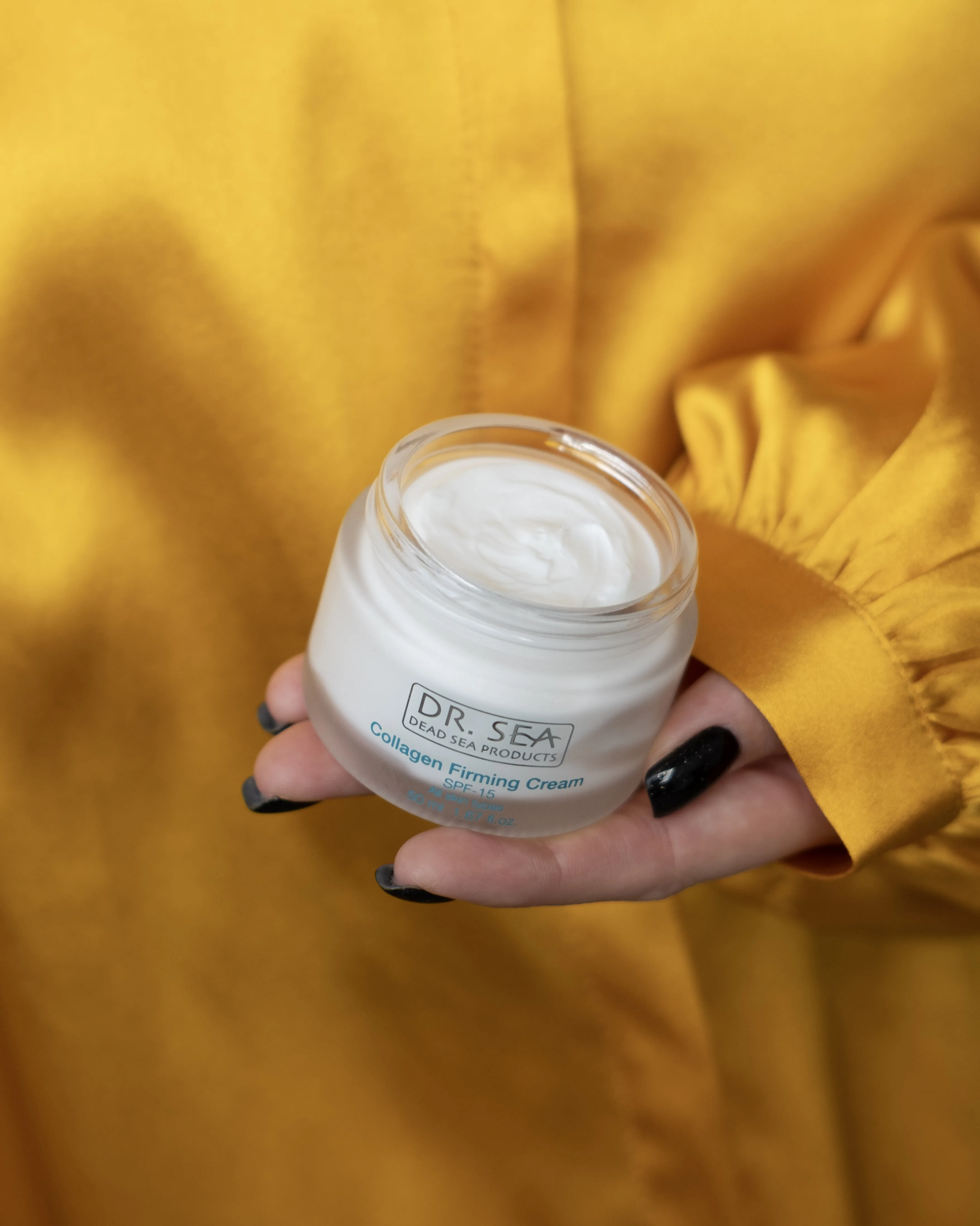Dr. Sea Collagen Firming Cream SPF 15 - Lifting and Firming Cream with Vegetable Collagen & Dead Sea Minerals for All Types Skin