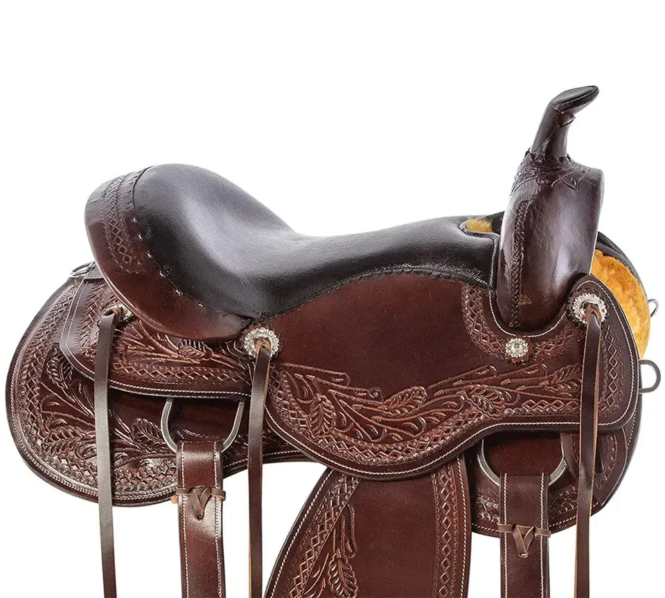 Manufacturer Wholesale Horse Equipment Custom Contoured 100 % Wool Felt Western horse Saddle Pad Luxury Saddle