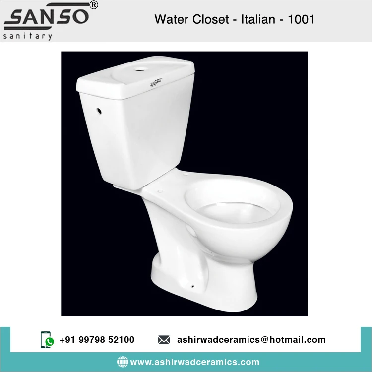 Manufacturer of Wholesale Selling Best Quality Sanitary Ware White Ceramic Two Piece Water Closet Toilet at Best Price