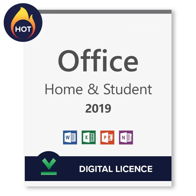 Genuine MS Office 2019 Home and Student Bind License Key Life Time Office 2019 HS Binding Key online activation Send By Email